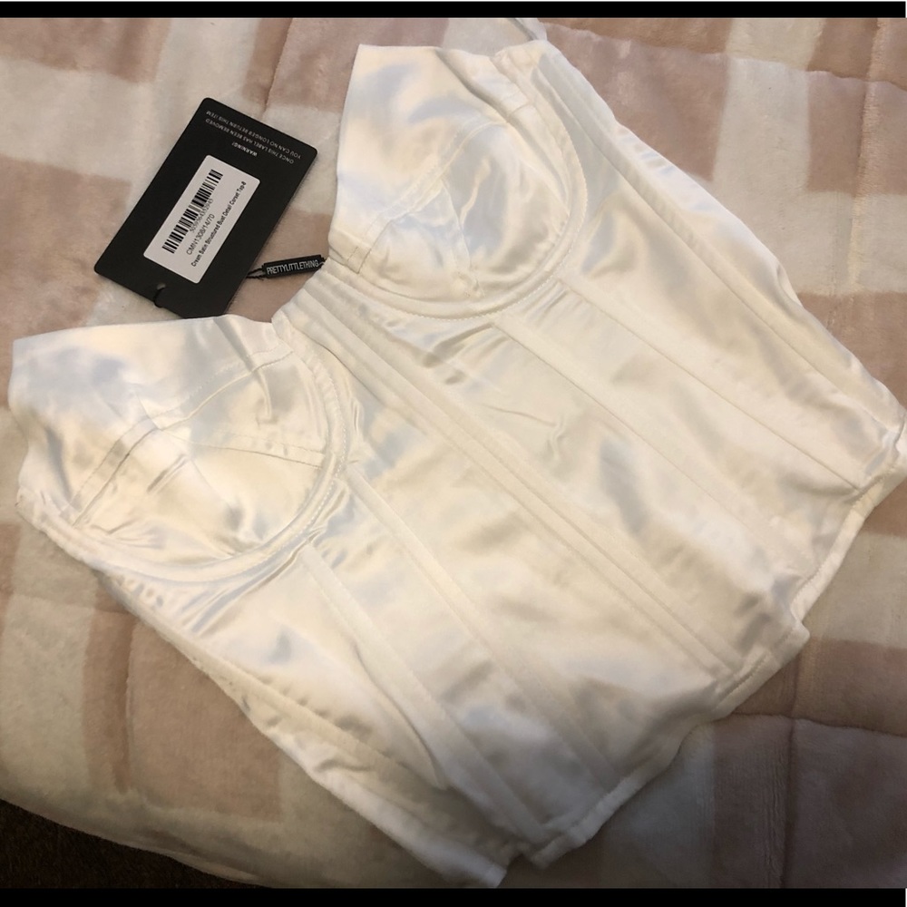 White Corset Top - US 4 (UK 8)